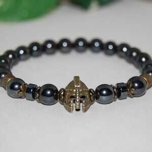 Magnetic Bracelet,Roman Helmet Bracelet,Hematite Bracelet,Heathy Bracelet